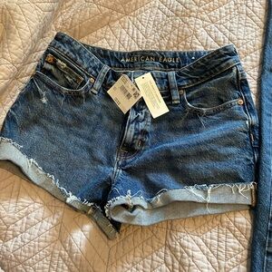 American Eagle Outfitters Distressed Blue Jean Shorts